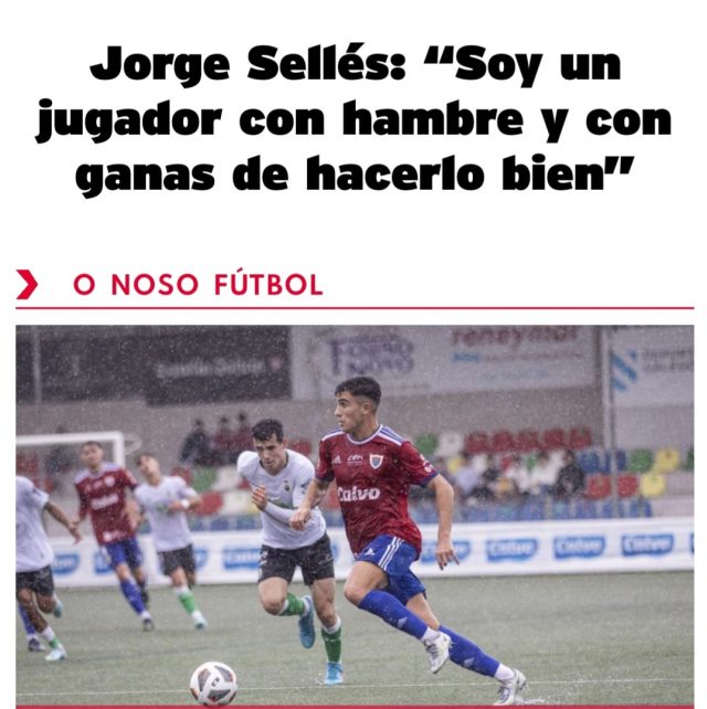 Jorge Sellés: “Soy un jugador con hambre y con ganas de hacerlo bien”